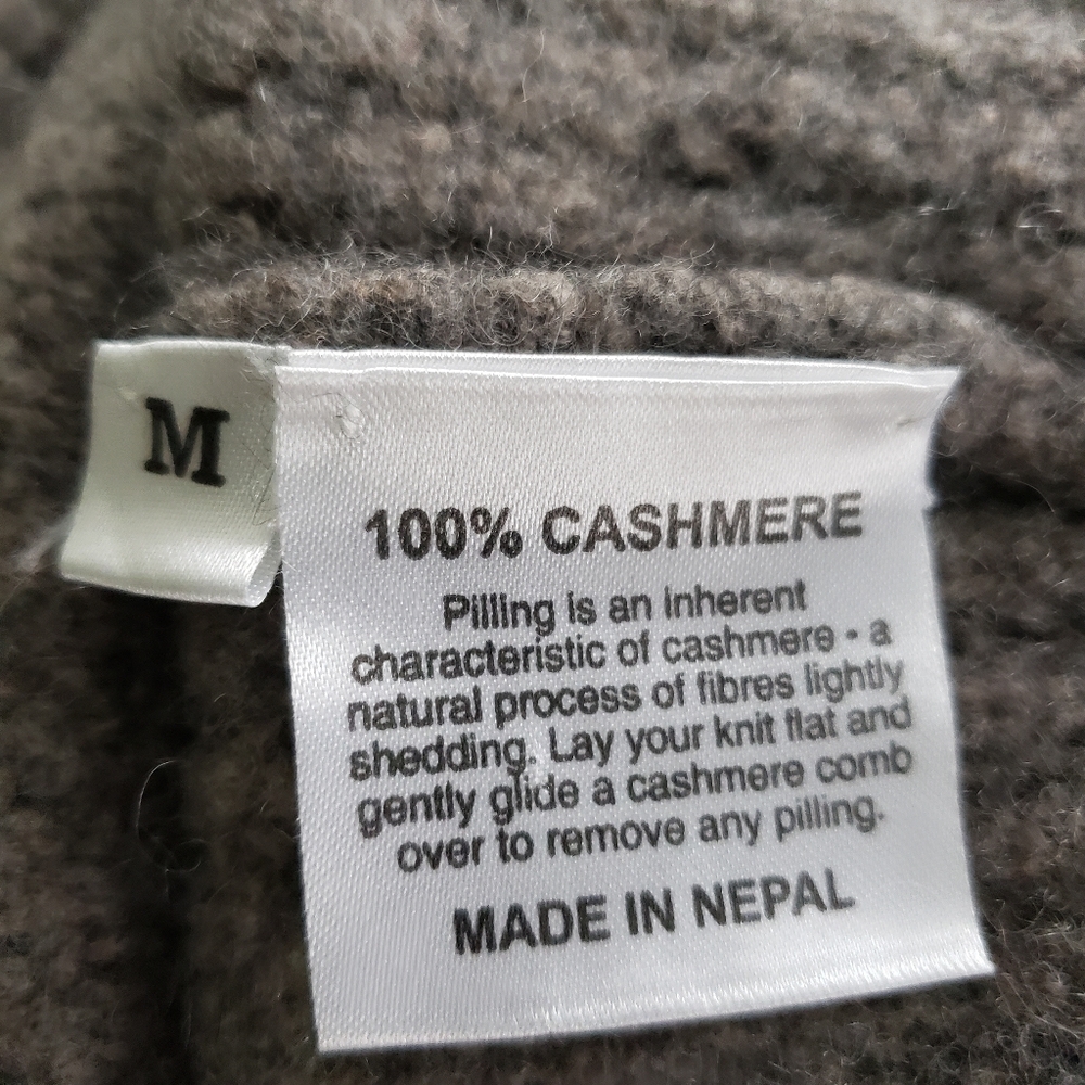Castanea Brook Lunar 100% Casmere Hoodie Sweater Womens Medium Grey - Picture 3 of 7